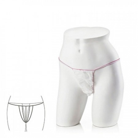 Tanga de Senhora em Polipropileno Branco (100 unidades)